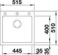 Товар: Кухонная мойка Blanco Pleon 5 Белая арт-521672 - фото 5 Кухонная мойка Blanco Pleon 5 Белая арт-521672 — фото 5, Кухонные мойки