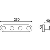 Вешалка для полотенец Timo Saona Золото матовое арт-13015/17 — фото 5, Крючки для полотенец