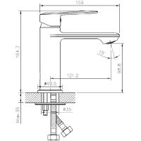 Смеситель для раковины Agger Clean Хром арт-A2402100 — фото 9, Смесители для раковины