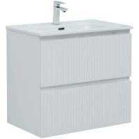 Тумба под раковину Aquanet Джейн 70 подвесная Белая матовая арт-335423 — фото 1, Тумбы под раковину