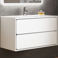 Тумба с раковиной SanVit Бруно-2 90 подвесная Белая глянцевая арт-kbruno290w — фото 1, Тумбы с раковиной