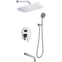 Душевая система Berges Ventas 3O Хром сильвер арт-073009 — фото 1, Встраиваемые душевые комплекты