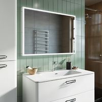 Зеркало Iddis Brick 100 с подсветкой Белый матовый арт-BRI1000i98 — фото 4, Зеркала в ванную комнату