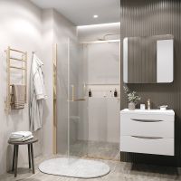 Товар: Душевая дверь Grossman Pragma 110 профиль Золото сатин стекло прозрачное арт-100.K33.03.110.32.00 - фото 5 Душевая дверь Grossman Pragma 110 профиль Золото сатин стекло прозрачное арт-100.K33.03.110.32.00 — фото 5, Распашные душевые двери