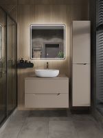 Тумба с раковиной Orange Line 80 подвесная Латте матовый арт-Li-80TuLMDF+B05-480W — фото 5, Тумбы с раковиной