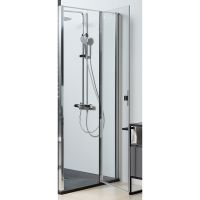 Душевая дверь Allen Brau Priority 140 профиль Хром стекло прозрачное арт-3.31034.00 — фото 7, Распашные душевые двери