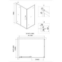 Товар: Душевой уголок Niagara Nova 110х90 профиль Хром стекло прозрачное арт-NG-62-11A-A90 - фото 6 Душевой уголок Niagara Nova 110х90 профиль Хром стекло прозрачное арт-NG-62-11A-A90 — фото 6, Прямоугольные душевые уголки