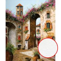 Фреска Ortograf Городской пейзаж живопись 11734 Фактура бархат FX Флизелин (2,2*2,7) Бежевый/Разноцветный, Город/Цветы/Живопись арт-11734 (бархат FX) — фото 1, Фрески