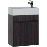 Тумба с раковиной Aquanet Лидс 50 подвесная Эвкалипт мистери арт-213042 — фото 1, Тумбы с раковиной