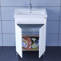 Товар: Тумба под раковину СанТа Лондон 60 Белая арт-224015 - фото 3 Тумба под раковину СанТа Лондон 60 Белая арт-224015 — фото 3, Тумбы под раковину