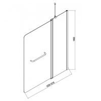 Товар: Шторка на ванну Esbano ES-1412 120 профиль Хром стекло прозрачное арт-ESDV1412 - фото 14 Шторка на ванну Esbano ES-1412 120 профиль Хром стекло прозрачное арт-ESDV1412 — фото 14, Шторки для ванной распашные
