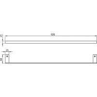 Полотенцедержатель Nofer Corinto Хром арт-16920.60.B — фото 2, Полотенцедержатели