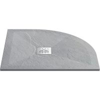 Душевой поддон из искусственного камня Vincea 90x90 Серый арт-VST-4SQ9090G+Vsph-D132 — фото 2, Душевые поддоны из искусственного камня