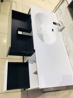 Комплект мебели для ванной Orans BC-NL014-1200 120 подвесная Белый Бежевый арт-014NL12 — фото 4, Комплекты мебели для ванной