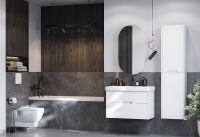 Тумба под раковину Aquaton Оливия 80 подвесная Белая матовая арт-1A283101OL010 — фото 5, Тумбы под раковину