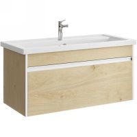 Тумба под раковину Aqwella Urban 100 подвесная Дуб Давос арт-URB0110DD — фото 1, Тумбы под раковину