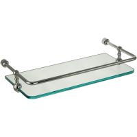 Стеклянная полка Migliore Complementi Хром арт-21999 — фото 1, Полки для ванной и душа