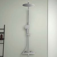 Душевая система Ideal Standard Ceratherm T50 с термостатом Хром арт-A7704AA — фото 6, Душевые стойки