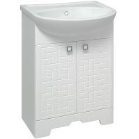 Тумба под раковину Runo Авила 60 Белая арт-00000001045 — фото 1, Тумбы под раковину