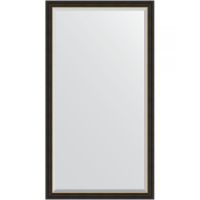 Зеркало Evoform Exclusive Floor 198х109 с фацетом в багетной раме - Черное дерево с золотом 71 мм арт-BY 6186 — фото 1, Зеркала в ванную комнату