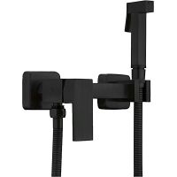 Товар: Гигиенический душ со смесителем Frap Черный матовый арт-F7504-6 - фото 1 Гигиенический душ со смесителем Frap Черный матовый арт-F7504-6 — фото 1, Гигиенические души