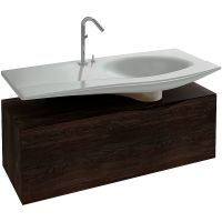 Тумба под раковину Jacob Delafon Stillness 120 подвесная Темный дуб арт-EB2000-P7 — фото 1, Тумбы под раковину