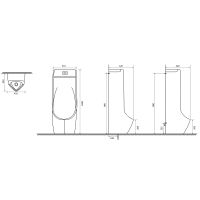 Писсуар SantiLine Белый арт-SL-6005 — фото 2, Писсуары