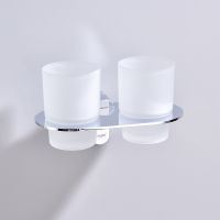 Стакан для зубных щеток Raglo двойной Хром арт-R300.08 — фото 7, Стаканы для зубных щеток