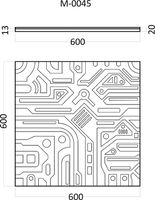 Товар: Гипсовая 3д панель Artpole Ex-Machina A 600x600 мм арт-M-0045 - фото 5 Гипсовая 3д панель Artpole Ex-Machina A 600x600 мм арт-M-0045 — фото 5, Гипсовые 3Д панели