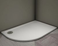 Душевой поддон из искусственного камня Veconi Tezeo 100x80 R Белый арт-TZ11R-10080A-01-19C3 — фото 2, Душевые поддоны из искусственного камня