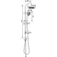 Душевая система Agger Retro Хром арт-A1993500 — фото 10, Душевые стойки