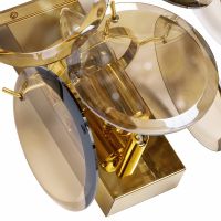 Настенный светильник Divinare Chloe Коньячный Золото арт-7566/01 AP-1 — фото 3, Бра