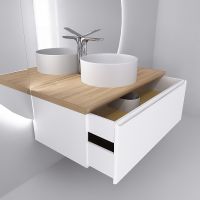 Тумба под раковину Jorno Solis New 100 подвесная Белая арт-SolN.01.100/P/W/JR — фото 5, Тумбы под раковину