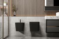 Биде Abber Rechteck подвесное Черное матовое арт-AC1250MB — фото 7, Биде подвесные