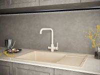 Смеситель для кухни Paulmark Logas Песочный арт-Lo213021-302 — фото 2, Смесители для кухни