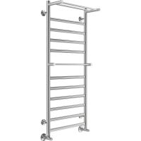 Водяной полотенцесушитель Terminus Хендрикс П12 500х1200 с полкой Хром, нижнее подключение, G 1/2" ВР, с угловым соединением арт-4670078529831 — фото 1, Водяные полотенцесушители