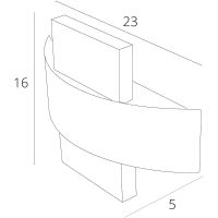 Настенный светильник Artelamp Croce Белый арт-A1444AP-1WH — фото 4, Уличное освещение