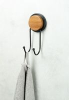 Двойной крючок Fixsen Magic Wood Черный матовый арт-FX-46005A — фото 2, Крючки для полотенец