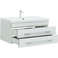 Тумба под раковину Aquanet Верона 90 подвесная Белая матовая арт-272424 — фото 6, Тумбы под раковину