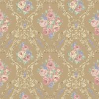 Обои Milassa Joli Флизелин (1*10,05) Розовый/Коричневый, Орнамент/Цветы арт-Joli4 012 — фото 1, Обои для стен