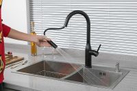 Смеситель для кухни Gappo Черный матовый арт-G4398-46 — фото 5, Смесители для кухни