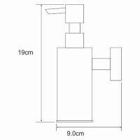 Дозатор для жидкого мыла WasserKRAFT Хром арт-K-1399 — фото 3, Дозаторы