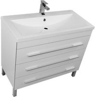 Товар: Тумба под раковину Aquanet Верона 100 3 ящика Белая арт-178471 - фото 2 Тумба под раковину Aquanet Верона 100 3 ящика Белая арт-178471 — фото 2, Тумбы под раковину