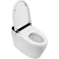 Унитаз биде Abber Bequem приставной с сиденьем Микролифт арт-AC1116S — фото 4, Умные унитазы