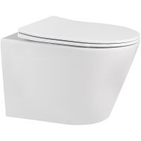 Товар: Унитаз Abber Bequem подвесной Белый матовый с сиденьем Микролифт арт-AC1102MW - фото 1 Унитаз Abber Bequem подвесной Белый матовый с сиденьем Микролифт арт-AC1102MW — фото 1, Подвесные унитазы