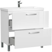 Тумба под раковину Cersanit Melar 80 Белая арт-64130 — фото 8, Тумбы под раковину