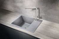 Кухонная мойка Milacio Navarra 60 Cuarzo Серый металлик арт-MC.77073 — фото 3, Кухонные мойки