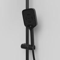 Душевая система Berges Pulsar с термостатом Черная матовая арт-075012 — фото 5, Душевые стойки