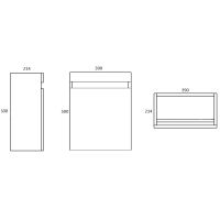 Тумба под раковину Alcora Compact 40 подвесная Белая арт-47710 — фото 2, Тумбы под раковину