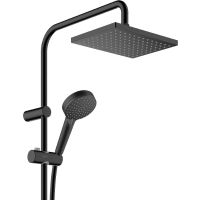 Душевая система Hansgrohe Vernis Shape Showerpipe Черный матовый арт-26282670 — фото 2, Душевые стойки